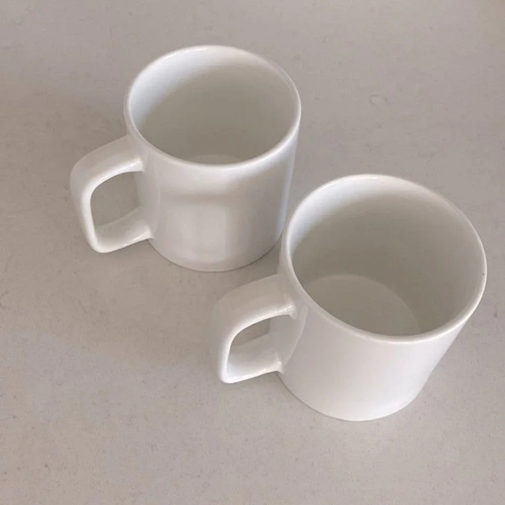 OXFORD White Classic Mug Set - 340cc (Set of 2)
